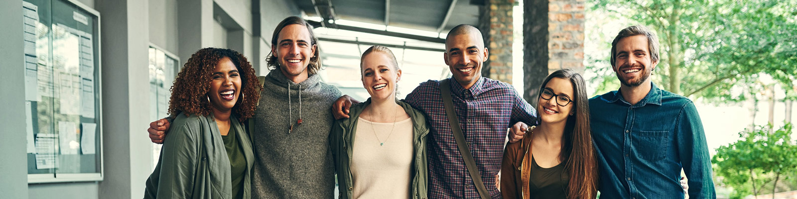 group of people smiling